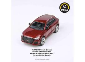 PRE-ORD3R Para64 Modeliukas Audi RS Q8 *Left Hand Drive*, red metallic (cars in a deluxe Acrylic window box)