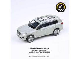 PRE-ORD3R Para64 Modeliukas BMW X7 *Left Hand Drive*, nardo grey (cars in a deluxe Acrylic window box)