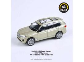 PRE-ORD3R Para64 Modeliukas BMW X7 *Left Hand Drive*, sunstone (cars in a deluxe Acrylic window box)