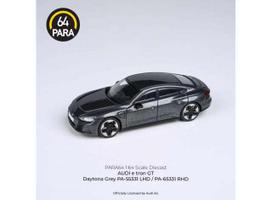 PRE-ORD3R Para64 Modeliukas Audi E-Tron GT *Left Hand Drive*, Daytona grey (cars in a deluxe Acrylic window box)
