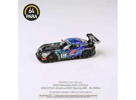 PRE-ORD3R Para64 Modeliukas 2022 Mercedes AMG GT3 Evo #63 GTWC America Team DXDT Racing, blue/green/black (cars in a deluxe Acrylic window box)
