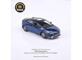 PRE-ORD3R Para64 Modeliukas 1/64 2023 Toyota Prius, blue left hand drive (cars in a deluxe Acrylic window box)