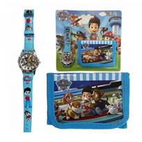 Paw Patrol rinkinys - mechaninis laikrodis ir piniginė
