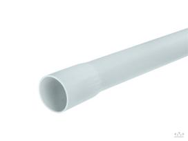 PVC vamzdis lygus, D25 išplatintu galu, Pilkos sp. 2m