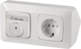 T210-20EUCKS-214.H Schuko socket outlet with timer module, Jussi, IP21 2P 10A/230V 15min 2TKA00001740 | 6438199003412