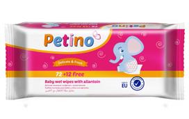 Drėgnos servetėlės vaikams "Petino", 72+12vnt.