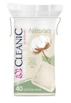 Vatos diskeliai "Cleanic Naturals", kvadratiniai 40 vnt.