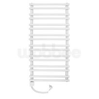 Elektrinis rankšluosčių džiovintuvas WOBBEE YORK WHITE 50x100cm, kairinis su spiraliniu laidu