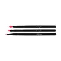 Silikoninių teptukų rinkinys blakstienų - antakių dažymui rinkinys Beautiful Brows Pink Silicone Brush Set BB2013, 3 vnt.