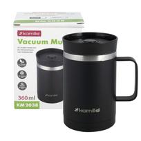         Termo puodelis juodas 360 ml KAMILLE 2038        