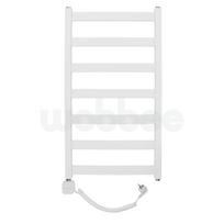 Elektrinis rankšluosčių džiovintuvas WOBBEE TENBY WHITE 45x80cm, kairinis