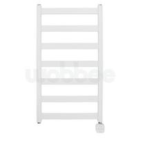 Baltas elektrinis rankšluosčių džiovintuvas WOBBEE TENBY 45x80cm, dešininis, be laido