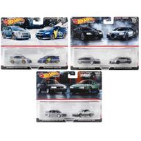 Hot Wheels Premium 2-pack Modeliukų rinkinys (Bugatti, Subaru, Nissan) (979K)