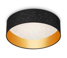 Briloner 3882-015 - LED lubinis šviestuvas MAILA STARRY LED/18W/230V juoda/auksas