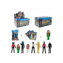 Skibidi Toilet figurėlė beat box - pakuotė staigmena + 3 kortos