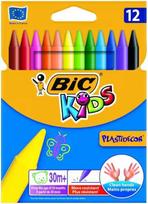 Bic vaškinės spalvotos kreidelės PlastiDecor 12, KIKBIC920299