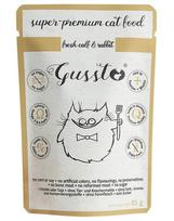 GUSSTO Cat Fresh Calf & Rabbit šlapias kačių maistas ėriena ir triušių 85 g