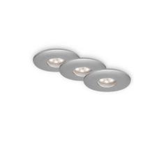 Briloner 7240-039 -KOMPLEKTAS 3x LED įleidžiamas lubinis vonios šviestuvas LED/1,8W/230V IP44