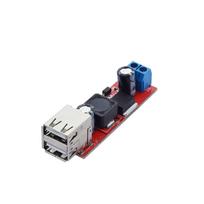 DC/DC įtampos keitiklis iš 9-36V į 5V 3A LM2596 su 2x USB  (STEP DOWN)