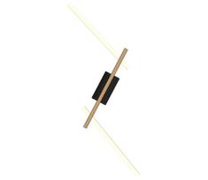 Wofi 7021-306- LED pritemdomas sieninis šviestuvas RIMINI LED/40W/230V ruda/juoda