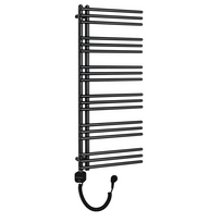 Elektrinis rankšluosčių džiovintuvas POSEIDON 450x1140mm kairinis juodas matinis su tenu su laidu