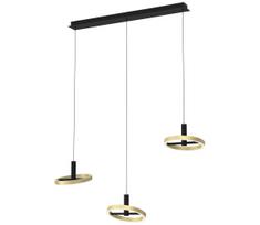 Wofi 7016-304 - LED Reguliuojamas pakabinamas sietynas BREST LED/26W/230V juoda/auksas