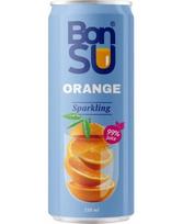 Gazuotas apelsinų sulčių gėrimas BONSU (99%), 0.33 l D