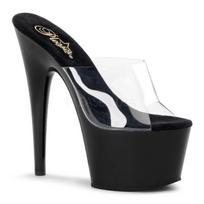 Pleaser Adore-701 Black-Transparent 36