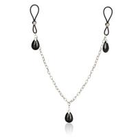 California Exotics Nonpiercing Nipple Chain Jewelry Onyx