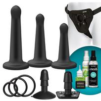 Doc Johnson Vac-U-Lock Platinum Silicone Pegging Set Black