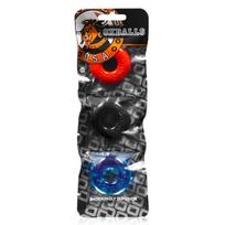Oxballs Ringer Cock Ring Multi-Color 3 pack