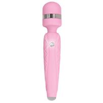 Pillow Talk Cheeky Luxurious Wand Massager with Swarovski Crystal Pink