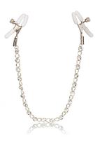 California Exotics Crystal Chain Nipple Clamps Silver