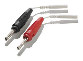 Mystim Adapter Lead Wire for 2mm Plug to Banana Plug 2 pcs