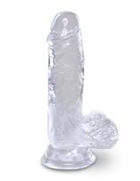 Pipedream King Cock Clear 5" Cock with Balls