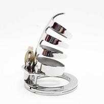 Black Label The Classic Stainless Steel Cock Cage Silver