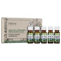 Saloos Set of 100% Natural Essential Oils Home Aroma First Aid Kit 5 pack