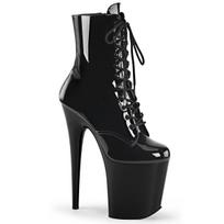 Pleaser Flamingo-1020 Blk Pat/Blk 37