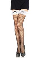 Leg Avenue Industrial Net Thigh Highs 9316 Black & White