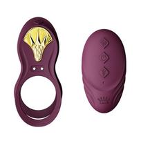 Zalo Bayek Cockring Vibrator with Remote Control Purple