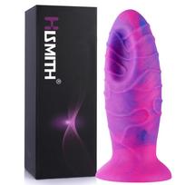 HiSmith HSD18 Huge Dragon Egg Dildo Suction Cup 9.96" Purple-Pink