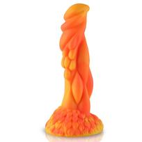 HiSmith WDD004-M Wildolo Beleala Dragon Monster Dildo Suction Cup 8.20" Orange