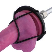 HiSmith HSC37 Suction Cup Adapter for Non-Suction Dildos with 2 Pair Rubber Bands