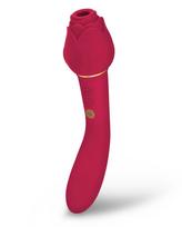 Secret Kisses Rosegasm Twosome Suction Vibe Red
