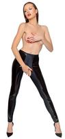 Black Level Vinyl Crotchless Leggings 2851482 Black L