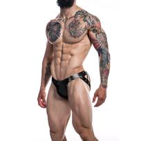 Cut4Men Jockstrap Desire Black Leatherette M