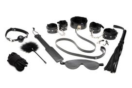 Master Series Hook Up 10-Piece Plush Bondage Set Black