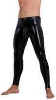 LateX Latex Leggings with Penis Sleeve Black XXL
