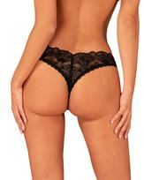 Obsessive Donna Dream Crotchless Thong Black XL/XXL