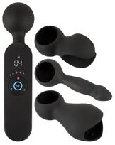 Coup!es Choice Wand Vibrator with 3 Attachments Black